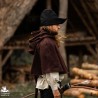 Woollen Robin Hood Hat - Black - LARP Costume