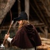 Woollen Robin Hood Hat - Black - LARP Costume