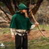Woollen Robin Hood Hat - Green - LARP Costume