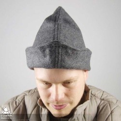 Woollen Robin Hood Hat - Grey - LARP Costume