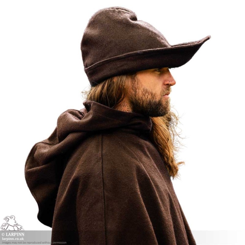 Woollen Robin Hood Hat - Brown