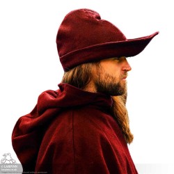 Woollen Robin Hood Hat - Red