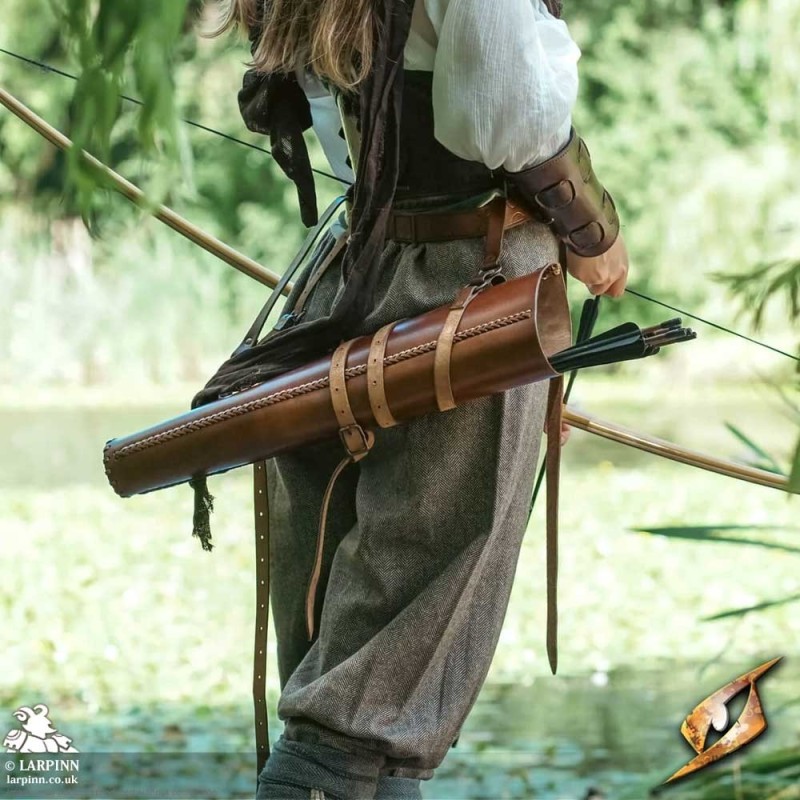 Laced Quiver - Brown - LARP Costume