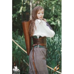 Laced Quiver - Brown - LARP Costume