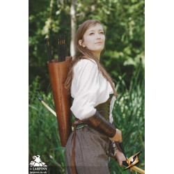 Laced Quiver - Brown - LARP Costume