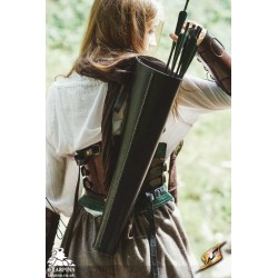Laced Quiver - Black - LARP Costume