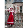 Kampfrau Dress - Landsknecht - Red & White - LARP Costumes