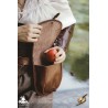 Medieval Laced Pouch - Brown - Large - LARP Costumes