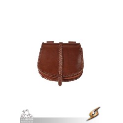 Medieval Laced Pouch - Brown - Large - LARP Costumes
