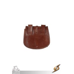 Medieval Laced Pouch - Brown - Large - LARP Costumes