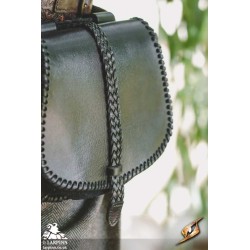 Medieval Laced Pouch - Black - Large - LARP Costumes