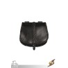 Medieval Laced Pouch - Black - Large - LARP Costumes