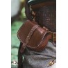 Medieval Laced Pouch - Brown - Small - LARP Costume