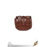 Medieval Laced Pouch - Brown - Small - LARP Costume