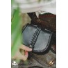 Medieval Laced Pouch - Black - Small - LARP Costume