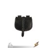 Medieval Laced Pouch - Black - Small - LARP Costume