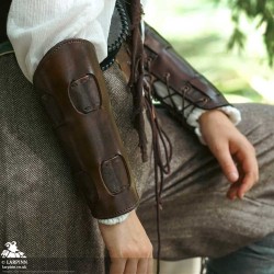 Pathfinder Leather Bracers - LARP Costume