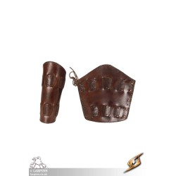 Pathfinder Leather Bracers - LARP Costume