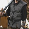 Rugged Canvas Jerkin - Grey & Black - LARP Costume