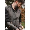 Rugged Canvas Jerkin - Grey & Black - LARP Costume