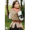 Rugged Canvas Jerkin - Dryad Green & Brown - LARP Costume