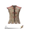 Rugged Canvas Jerkin - Dryad Green & Brown - LARP Costume