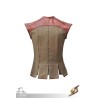 Rugged Canvas Jerkin - Dryad Green & Brown - LARP Costume