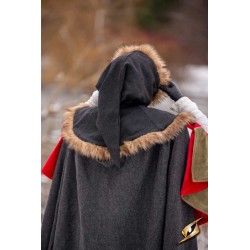 Fimbul Hood - Wool - Black - LARP Costumes