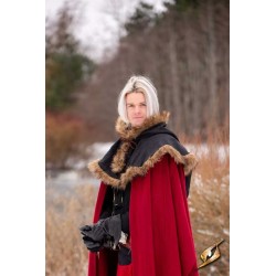 Fimbul Hood - Wool - Black - LARP Costumes