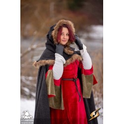 Fimbul Hood - Wool - Black - LARP Costumes