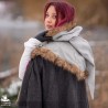 Fimbul Hood - Wool - Light Grey - LARP Costume
