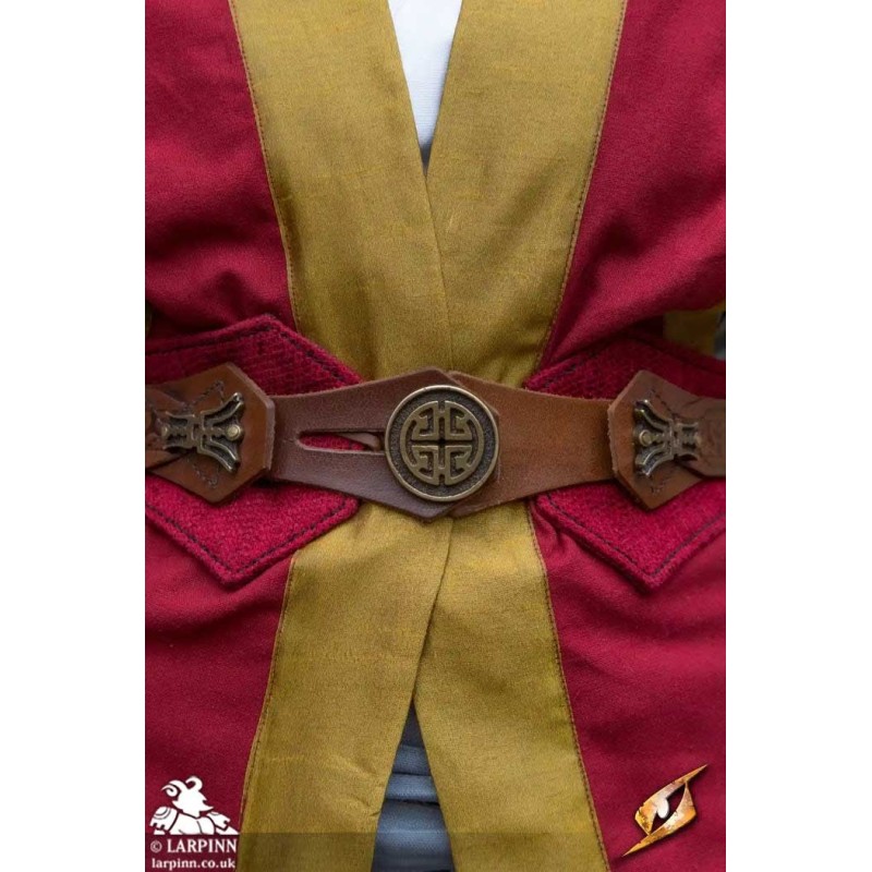 Beruto Belt - Brown & Red - LARP Costume