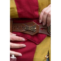 Beruto Belt - Brown & Red - LARP Costume