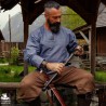 Wodan Linen Viking Breeches - Brown - LARP Trousers