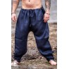 Wodan Linen Viking Breeches - Dark Blue - LARP Trousers