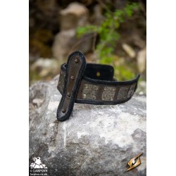 Headband of Strength - Dark Brown & Black - LARP Costume
