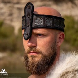 Headband of Strength - Dark Brown & Black - LARP Costume