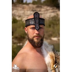 Headband of Strength - Dark Brown & Black - LARP Costume