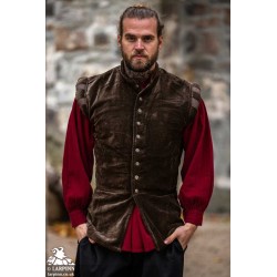 Pierre Doublet Vest - Brown - LARP Costumes