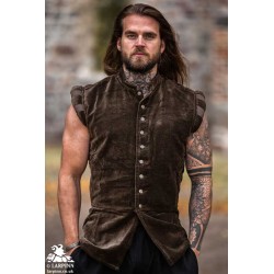 Pierre Doublet Vest - Brown - LARP Costumes