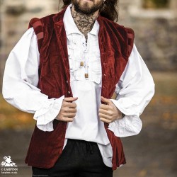 Pierre Doublet Vest - Red - LARP Costume