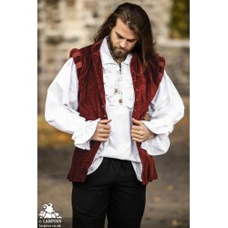Pierre Doublet Vest - Red - LARP Costume