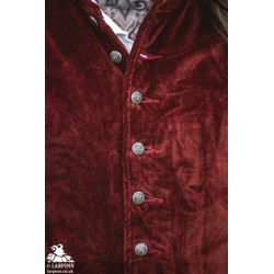 Pierre Doublet Vest - Red - LARP Costume