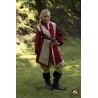 Children's War Tabard - Dark Red & Beige