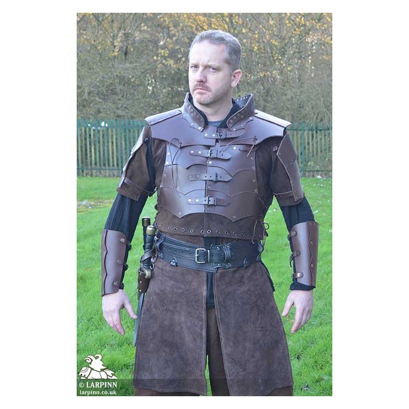 Ajax Leather Body Armour - Brown