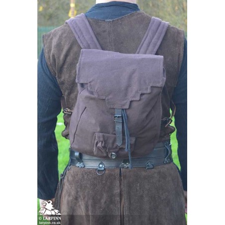 Adventurers Canvas Backpack - Brown