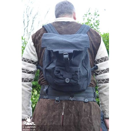 Adventurers Canvas Backpack - Black