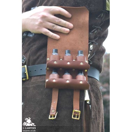 Borr Healers Sextuple Potion Pouch - Brown