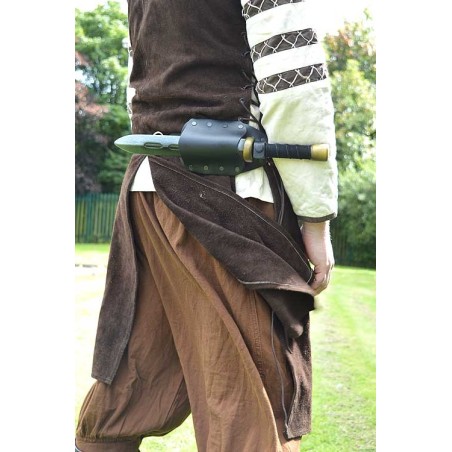 Earl Horizontal Dagger Scabbard - Black