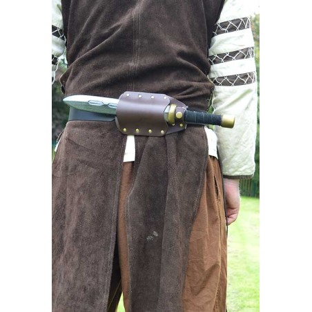 Earl Horizontal Dagger Scabbard - Brown